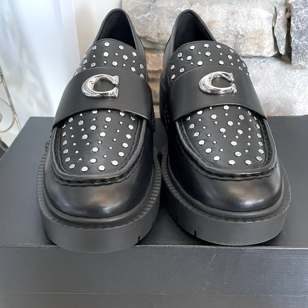 Coach silver studded